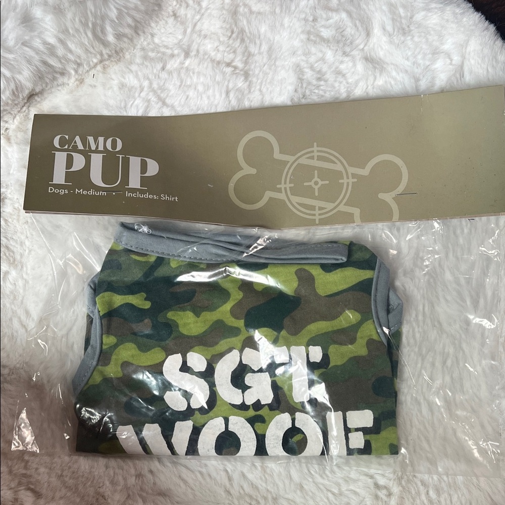 Camo Pup Dog Shirt